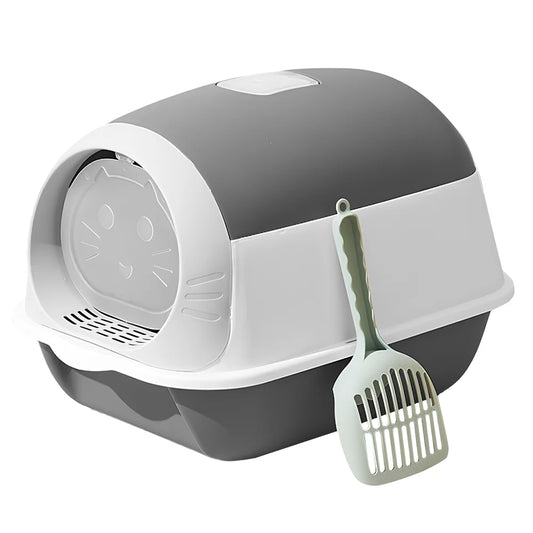 Cat Litter Box with Scoop  Large & Comfortable