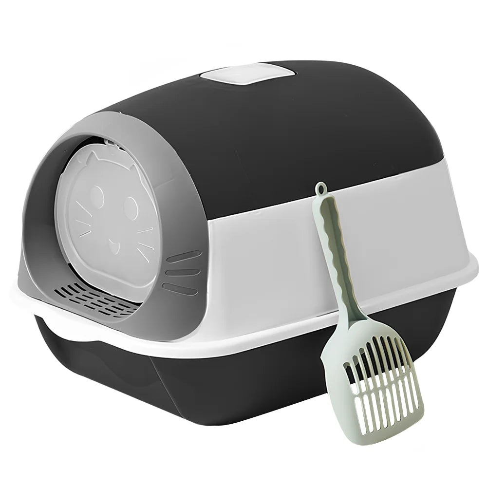 Cat Litter Box with Scoop  Large & Comfortable
