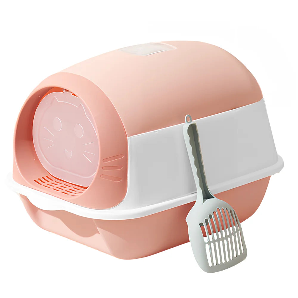 Cat Litter Box with Scoop  Large & Comfortable